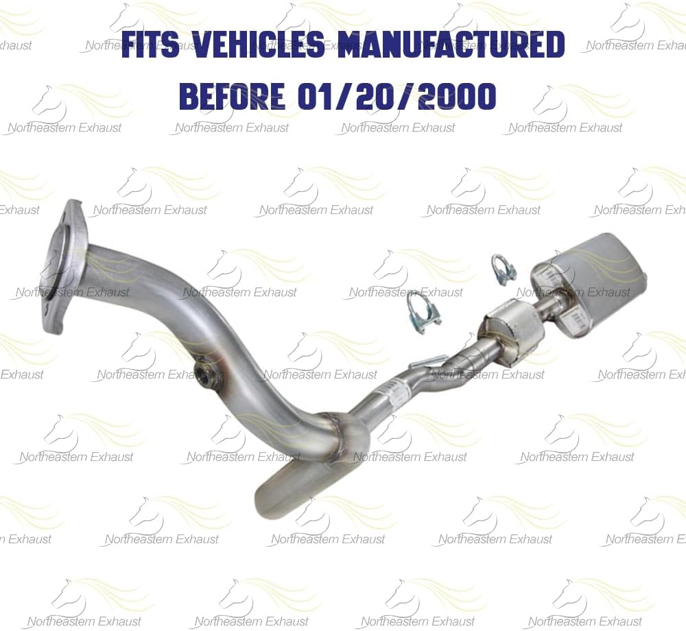 1996-1999 Jeep Cherokee 4.0L Catalytic Muffler and Front Pipe Exhaust System