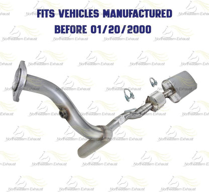 1996-1999 Jeep Cherokee 4.0L Catalytic Muffler and Front Pipe Exhaust System