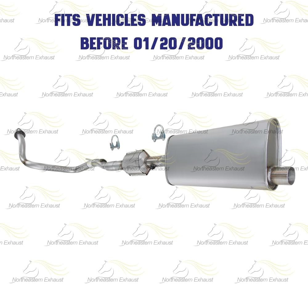 1996-1999 Jeep Cherokee 4.0L Catalytic Muffler and Front Pipe Exhaust System