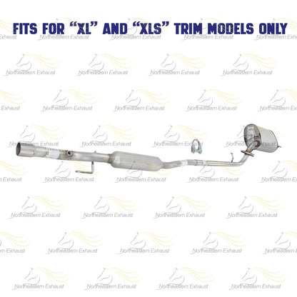 2000-2004 Toyota Avalon 3.0L Resonator Pipe and Muffler Exhaust