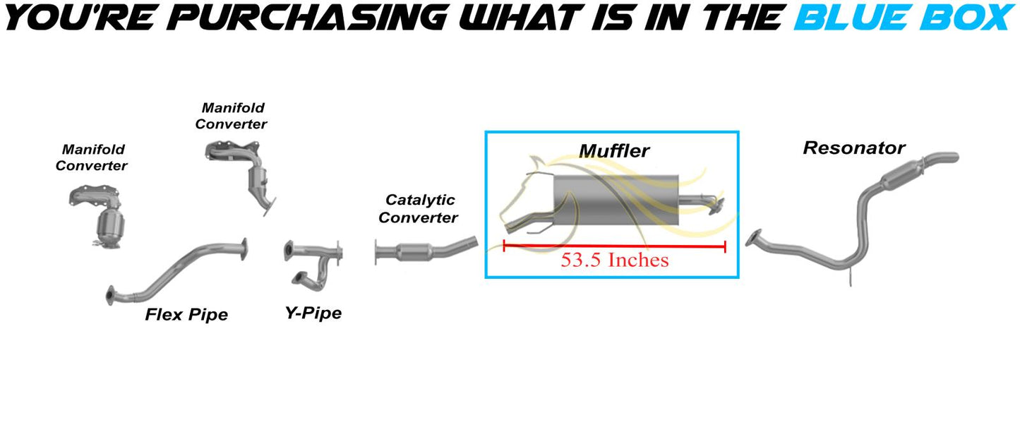 Exhaust Muffler for Toyota RAV4 2006-2008 2.4L | 2009-2012 2.5L