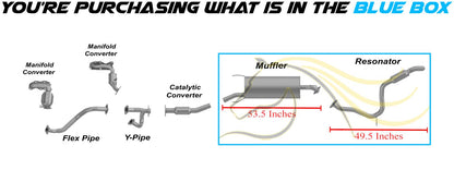 Muffler and Resonator Pipe for Toyota RAV4 2006-2008 2.4L | 2009-2012 2.5L