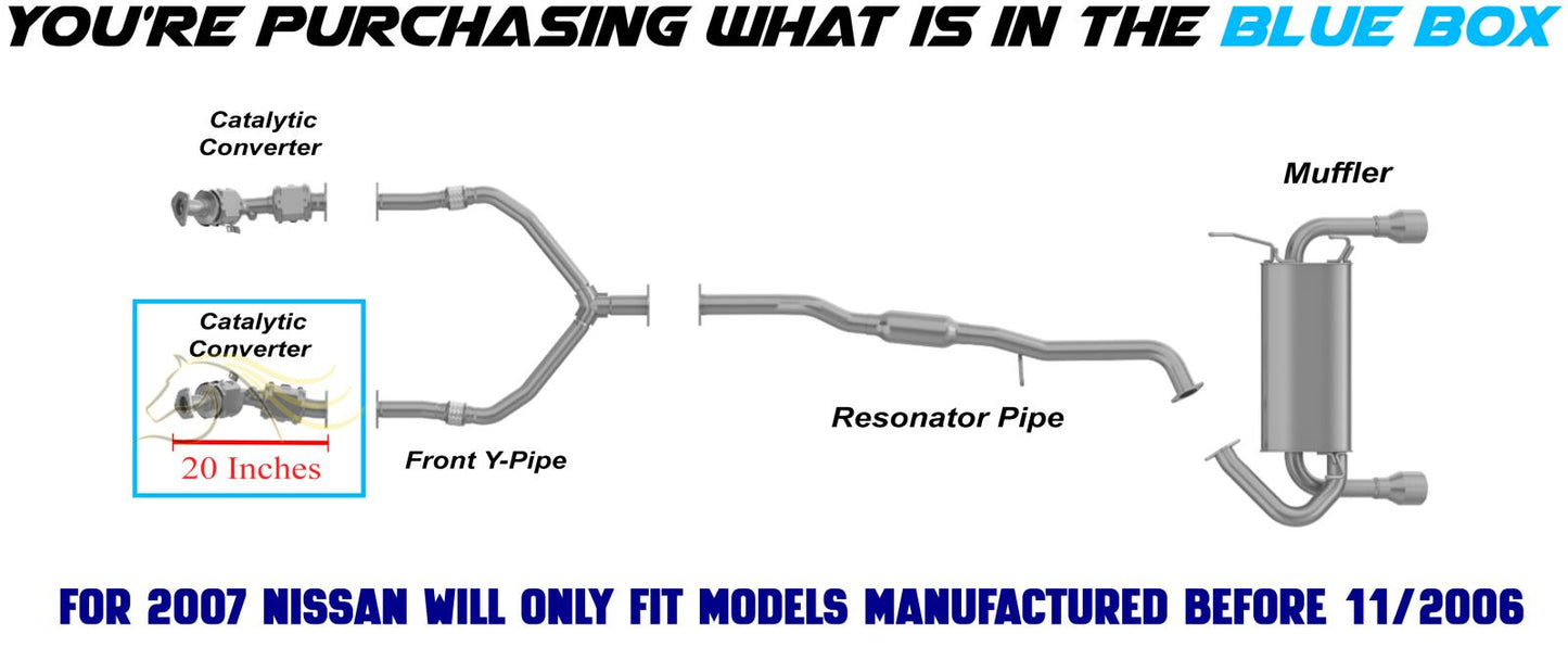 Catalytic Converter for 350Z/FX35/G35/M35 - EPA Approved | Driver-Side