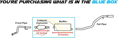 1996-1998 Jeep Grand Cherokee 4.0L 5.2L EPA Approved Catalytic Converter and Muffler