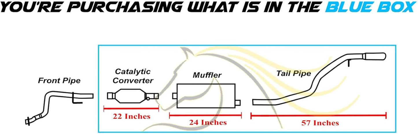 1996-1998 Jeep Grand Cherokee 4.0L 5.2L Catalytic Converter Muffler and Tail Pipe Exhaust System