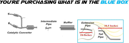 Extension and Tail Pipes for 2002-2005 Ford Explorer and Mercury Mountaineer 4.0L 4.6L