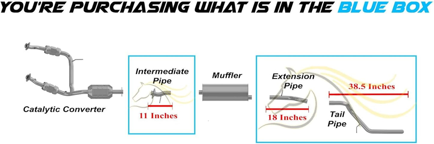 Intermediate, Extension and Tail Pipes for 2002-2005 Ford Explorer and Mercury Mountaineer 4.0L 4.6L