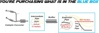 Intermediate, Extension and Tail Pipes for 2002-2005 Ford Explorer and Mercury Mountaineer 4.0L 4.6L