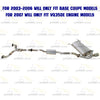 2003-2007 Infiniti G35 3.5L Cat-back Exhaust System Kit - For Coupe models