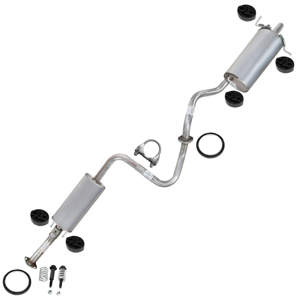 2007-2012 Nissan Sentra 2.0L Resonator Pipe and Muffler Exhaust Kit