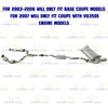 2003-2007 Infiniti G35 3.5L Complete Exhaust System with EPA-Approved Catalytic