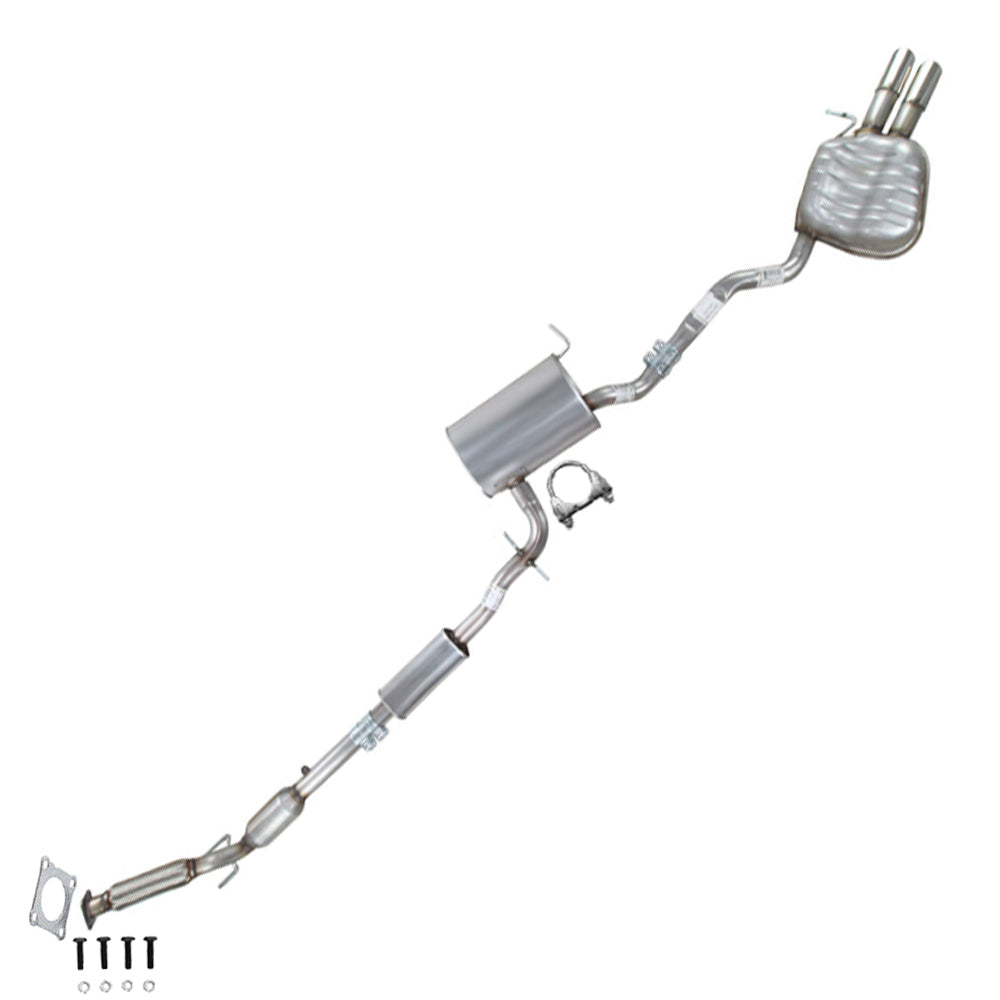 2005-2007 Volkswagen Jetta 2.5L Catalytic, Resonator and Muffler Exhaust System