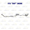 2005-2007 Volkswagen Jetta 2.5L Catalytic, Resonator and Muffler Exhaust System