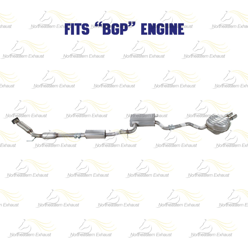 2005-2007 Volkswagen Jetta 2.5L Catalytic, Resonator and Muffler Exhaust System