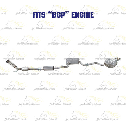 2005-2007 Volkswagen Jetta 2.5L Catalytic, Resonator and Muffler Exhaust System
