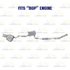 2005-2007 Volkswagen Jetta 2.5L Catalytic, Resonator and Muffler Exhaust System