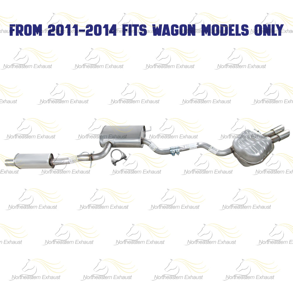 2005-2014 Volkswagen Jetta 2.5L Exhaust Resonator Pipe & Muffler
