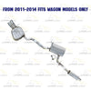 2005-2014 Volkswagen Jetta 2.5L Exhaust Resonator Pipe and Muffler