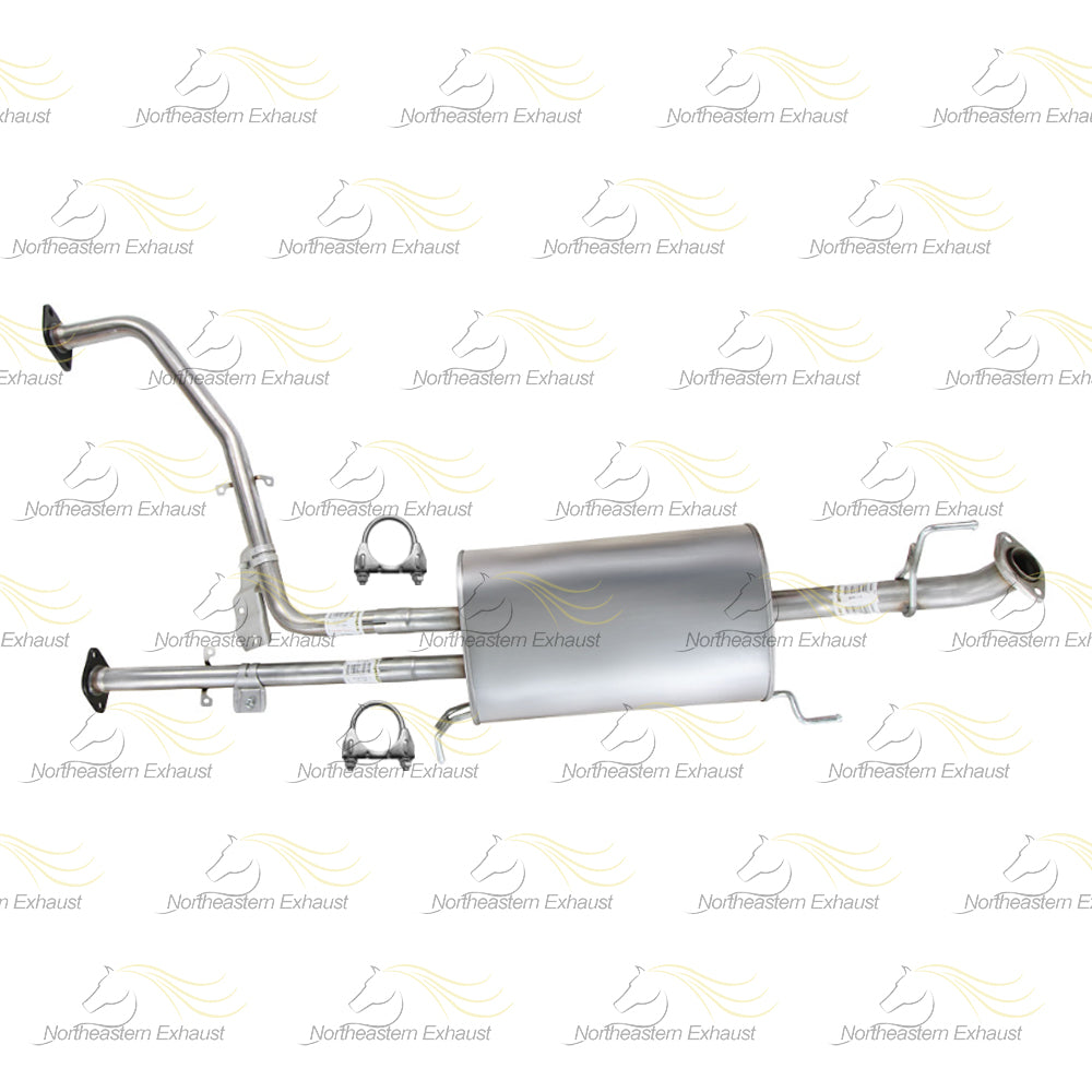 Exhaust Intermediate Pipes and Muffler for 2001-2003 Infiniti QX4 3.5 and 2001-2004 Nissan Pathfinder 3.5L