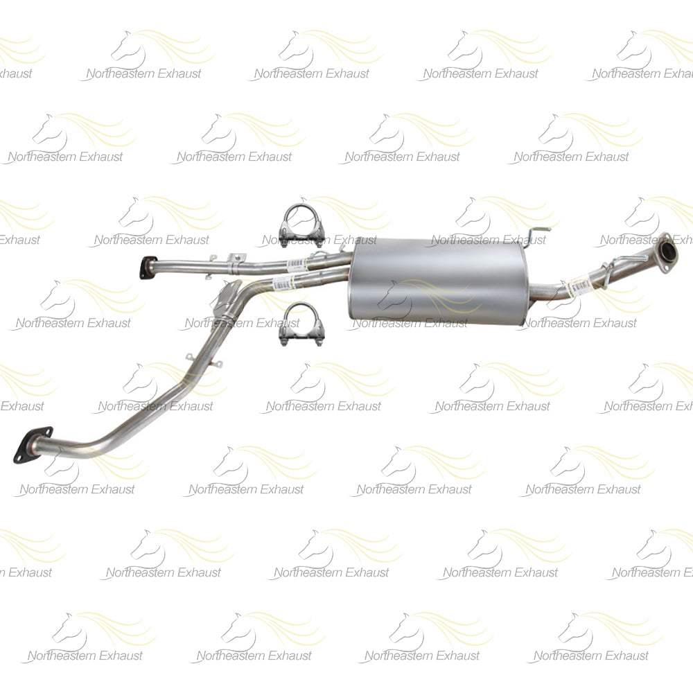 Exhaust Intermediate Pipes and Muffler for 2001-2003 Infiniti QX4 3.5 and 2001-2004 Nissan Pathfinder 3.5L