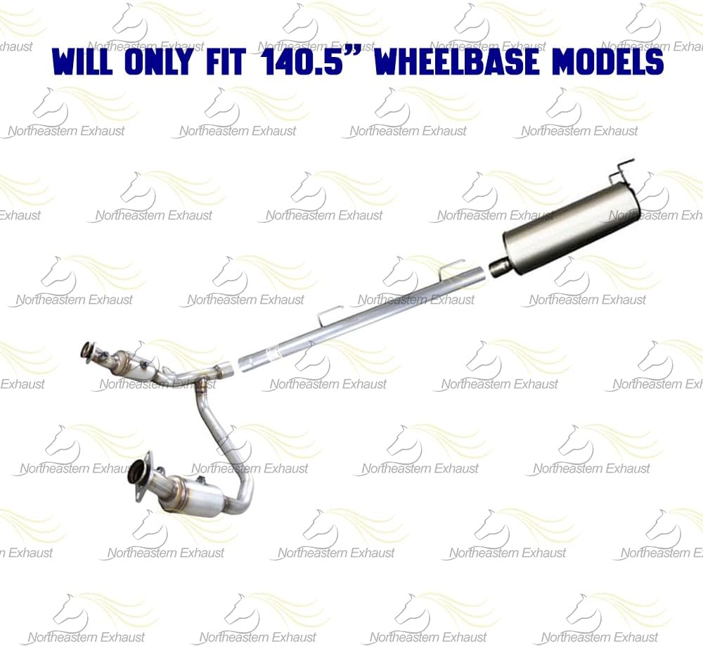 Catalytic, Extension Pipe and Muffler for Dodge Ram 1500 2006-2008 3.7L | 2006-2007 4.7L