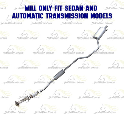 2008-2012 Honda Accord 2.4L Catalytic, Front Pipe and Resonator Pipe Exhaust Kit