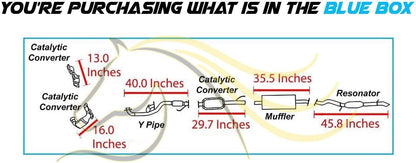 Complete Exhaust System Kit for 2001-2004 Ford Escape and Mazda Tribute 3.0L