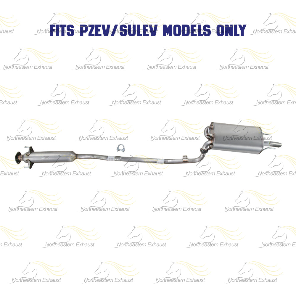 2003-2006 Toyota Camry 2.4L Exhaust Resonator Pipe and Muffler