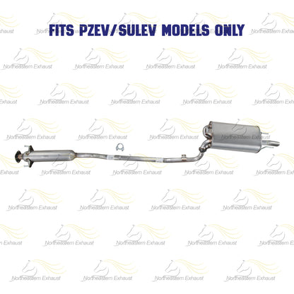 2003-2006 Toyota Camry 2.4L Exhaust Resonator Pipe and Muffler