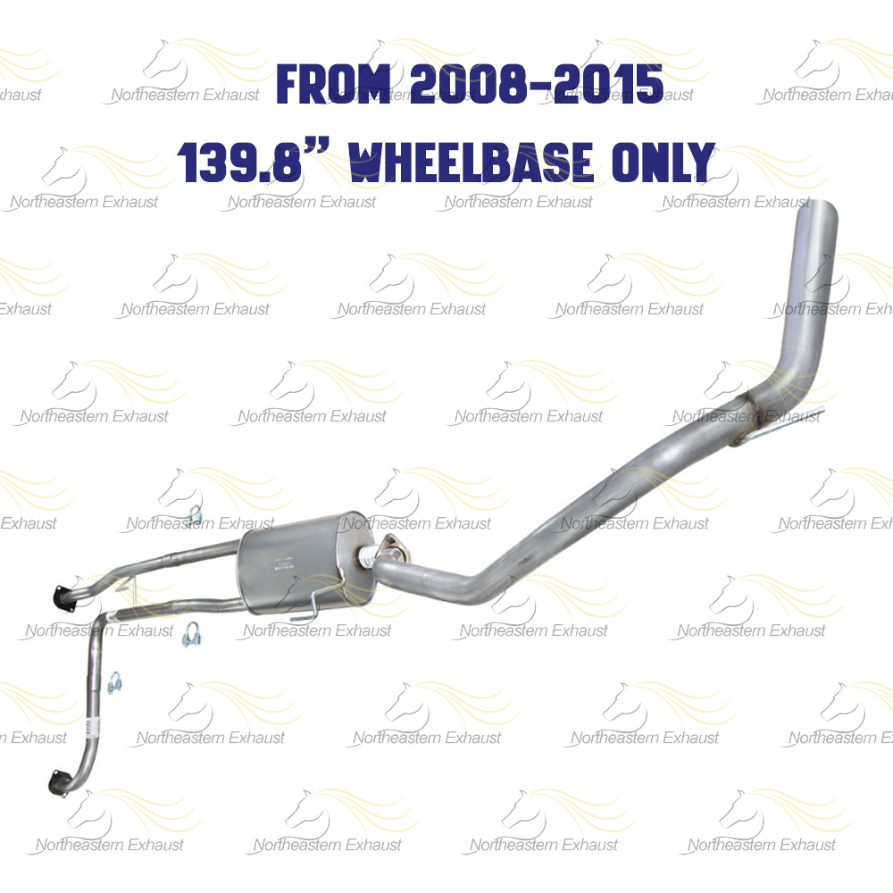 2007-2015 Nissan Titan 5.6L Cat-back Exhaust System Kit | 139.8" Wheelbase only