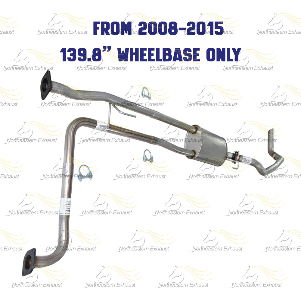 2007-2015 Nissan Titan 5.6L Cat-back Exhaust System Kit | 139.8" Wheelbase only