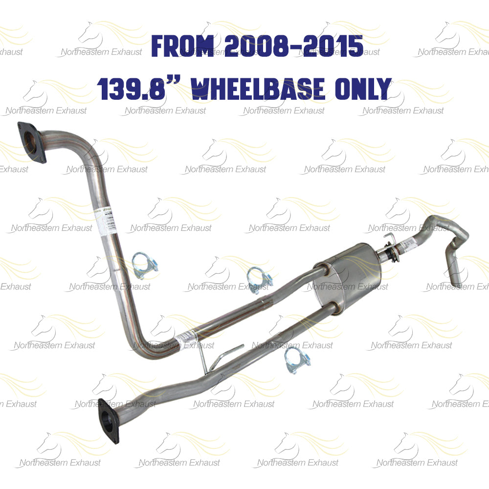 2007-2015 Nissan Titan 5.6L Cat-back Exhaust System Kit | 139.8" Wheelbase only
