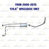 2007-2015 Nissan Titan 5.6L Cat-back Exhaust System Kit | 139.8" Wheelbase only