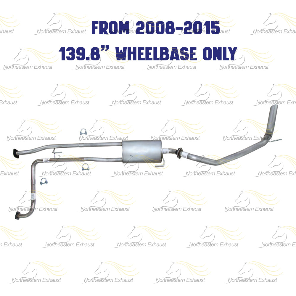 2007-2015 Nissan Titan 5.6L Cat-back Exhaust System Kit | 139.8" Wheelbase only