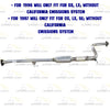 1994-1997 Honda Accord 2.2L Resonator Pipe and Muffler Exhaust System