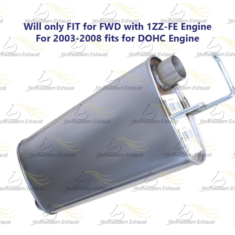 Exhaust Muffler for 2003-2008 Pontiac Vibe and Toyota Matrix 1.8L