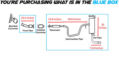 2008-2009 Pontiac G6 2.4L Exhaust System Kit