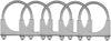 2.75" inch Muffler Exhaust Pipe Clamp bolts New | 5pcs