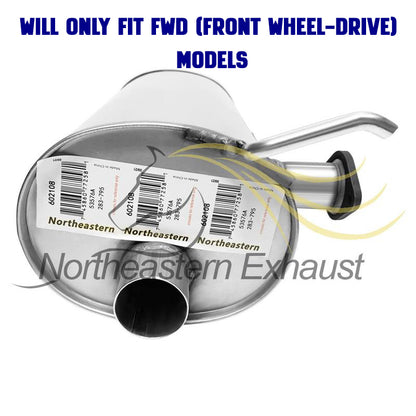 Exhaust Resonator, Muffler and Tail Pipe for 2004-2006 Toyota Sienna 3.3L FWD | 2007-2010 Toyota Sienna 3.5L FWD