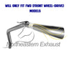 Exhaust Resonator, Muffler and Tail Pipe for 2004-2006 Toyota Sienna 3.3L FWD | 2007-2010 Toyota Sienna 3.5L FWD
