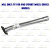 Exhaust Resonator, Muffler and Tail Pipe for 2004-2006 Toyota Sienna 3.3L FWD | 2007-2010 Toyota Sienna 3.5L FWD