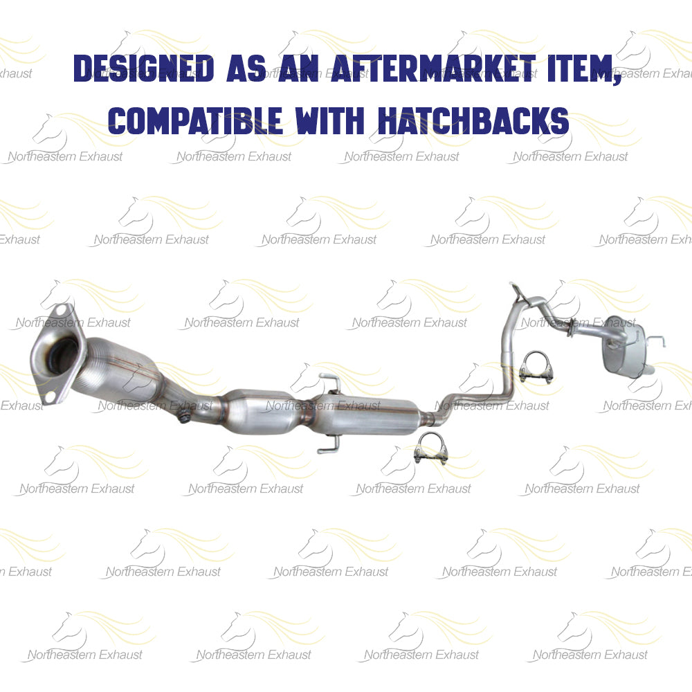 2007-2011 Toyota Yaris 1.5L Catalytic Converter and Muffler