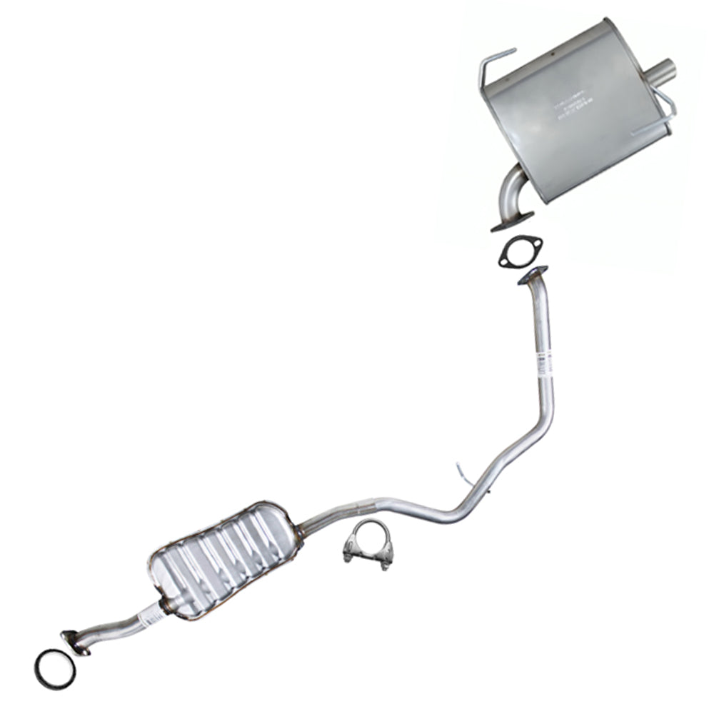 2012-2016 Subaru Impreza 2.0L Exhaust Mufflers
