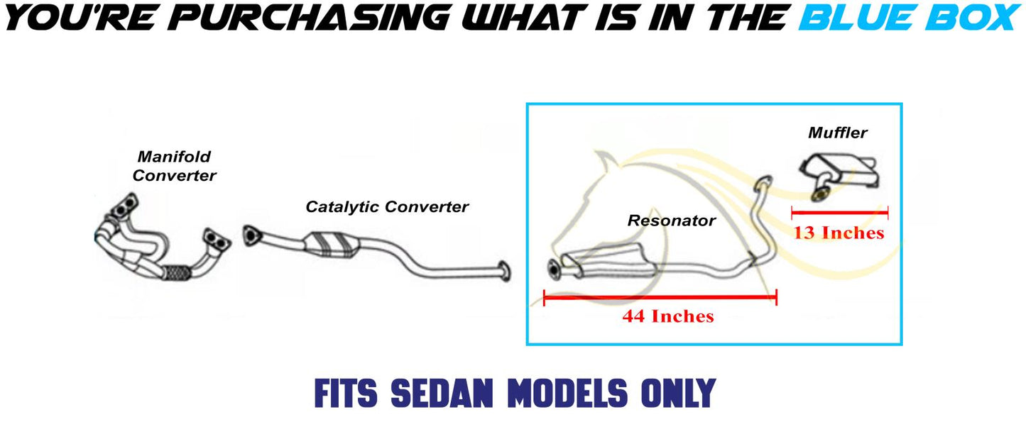 2012-2016 Subaru Impreza 2.0L Exhaust Mufflers