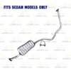 2012-2016 Subaru Impreza 2.0L Exhaust Mufflers