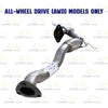 2014-2018 Jeep Cherokee 3.2L Y Pipe and Resonator Pipe Exhaust Kit