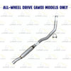 2014-2018 Jeep Cherokee 3.2L Y Pipe and Resonator Pipe Exhaust Kit