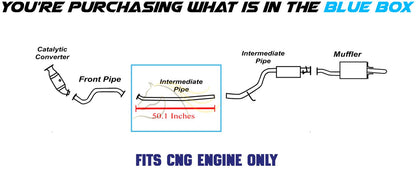 2012-2015 Honda Civic 1.8L Exhaust Pipe | For Models with CNG Engine