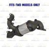 Pair of Manifold Catalytic 2006-2008 Fusion | 2006 Zephyr | 2006-2007 Milan | 3.0L