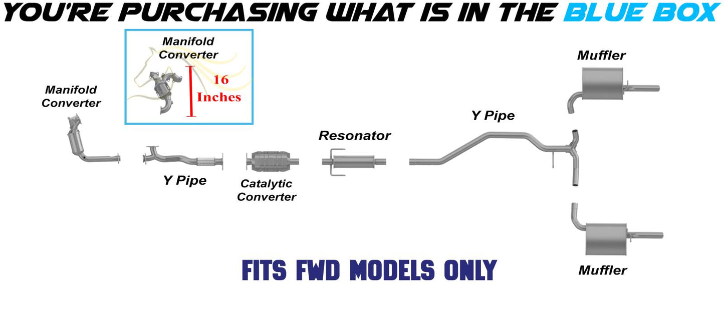 Manifold Catalytic for 2006-2008 Ford Fusion & Mercury Milan | 2006 Lincoln Zephyr | 3.0L